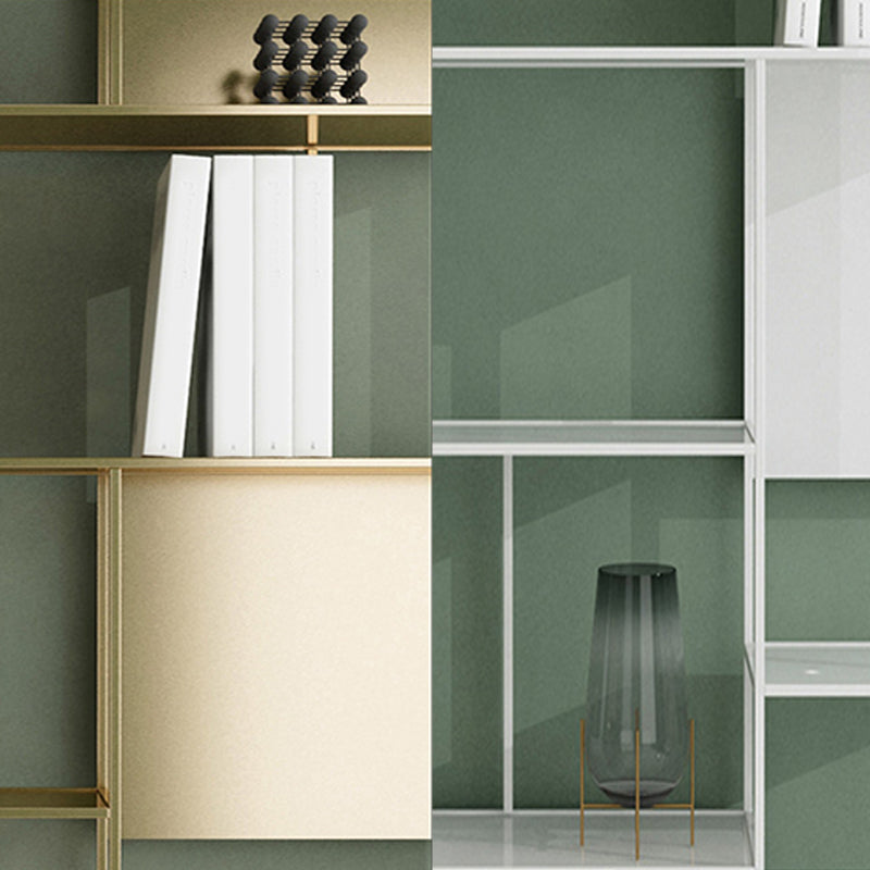 Rectangle Metal Bookshelf Scandinavian Open Bookcase with Shelves Clearhalo 'Bookcases' 'furn' 'furn_bookcases' 'Furniture' 'Office Furniture' 5637394