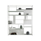 Rectangle Metal Bookshelf Scandinavian Open Bookcase with Shelves 47.2"L x 9.8"W x 78.7"H White Clearhalo 'Bookcases' 'furn' 'furn_bookcases' 'Furniture' 'Office Furniture' 5637395