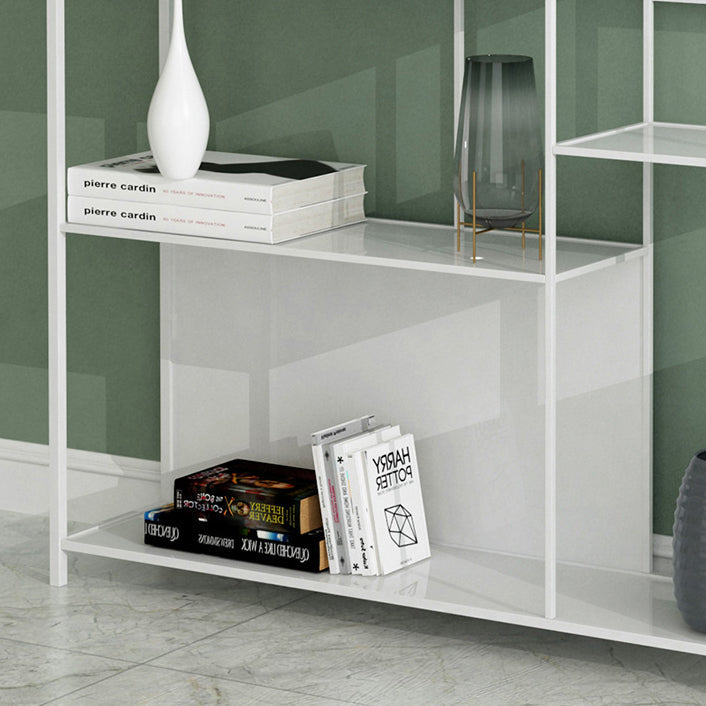 Rectangle Metal Bookshelf Scandinavian Open Bookcase with Shelves Clearhalo 'Bookcases' 'furn' 'furn_bookcases' 'Furniture' 'Office Furniture' 5637396