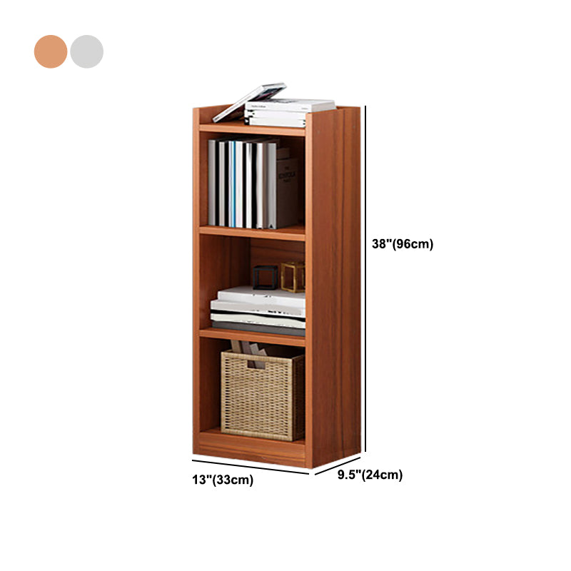 Modern Style Standard Bookcase Engineered Wood Closed Back Bookshelf Clearhalo 'Bookcases' 'furn' 'furn_bookcases' 'Furniture' 'Office Furniture' 5637422