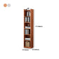 Modern Style Standard Bookcase Engineered Wood Closed Back Bookshelf Clearhalo 'Bookcases' 'furn' 'furn_bookcases' 'Furniture' 'Office Furniture' 5637425