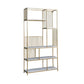 Contemporary Metal Vertical Book Shelf Open Shelf Bookcase For Office