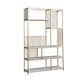 Contemporary Metal Vertical Book Shelf Open Shelf Bookcase For Office