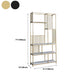 Contemporary Metal Vertical Book Shelf Open Shelf Bookcase For Office