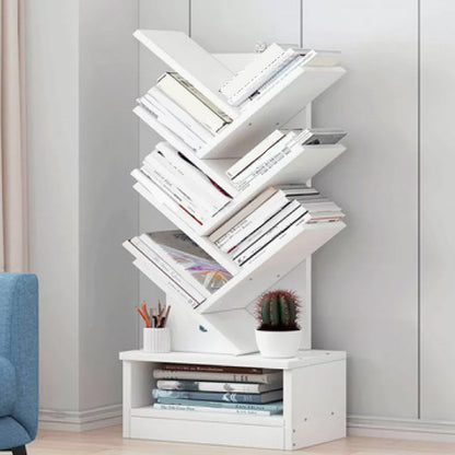 Scaffale in legno ingegnerizzato Bookcase Corner Modern Vertical Book Shelf 13.4 "L x 7.9" W