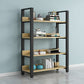 Modern Etagere Mental Bookcase Open Back Bookshelf for Balcony and Living Room 23.6"L x 11.8"W x 60.6"H Clearhalo 'Bookcases' 'furn' 'furn_bookcases' 'Furniture' 'Office Furniture' 5637584