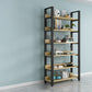 Modern Etagere Mental Bookcase Open Back Bookshelf for Balcony and Living Room 31.5"L x 11.8"W x 83.5"H Clearhalo 'Bookcases' 'furn' 'furn_bookcases' 'Furniture' 'Office Furniture' 5637585
