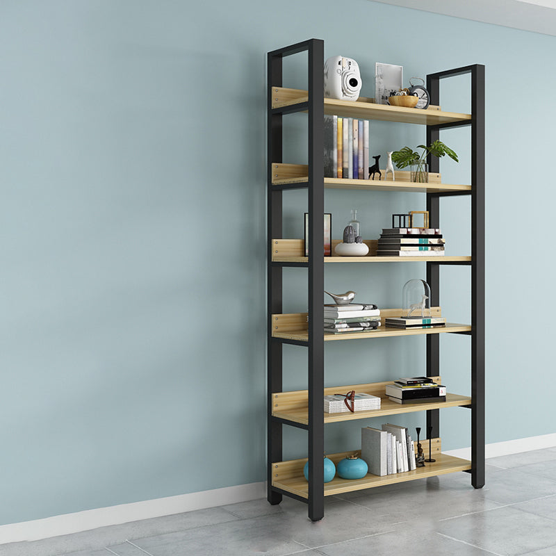 Modern Etagere Mental Bookcase Open Back Bookshelf for Balcony and Living Room 31.5"L x 11.8"W x 83.5"H Clearhalo 'Bookcases' 'furn' 'furn_bookcases' 'Furniture' 'Office Furniture' 5637585
