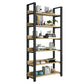 Modern Etagere Mental Bookcase Open Back Bookshelf for Balcony and Living Room 47.2"L x 11.8"W x 83.5"H Clearhalo 'Bookcases' 'furn' 'furn_bookcases' 'Furniture' 'Office Furniture' 5637586
