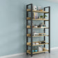 Modern Etagere Mental Bookcase Open Back Bookshelf for Balcony and Living Room 39.4"L x 11.8"W x 83.5"H Clearhalo 'Bookcases' 'furn' 'furn_bookcases' 'Furniture' 'Office Furniture' 5637592