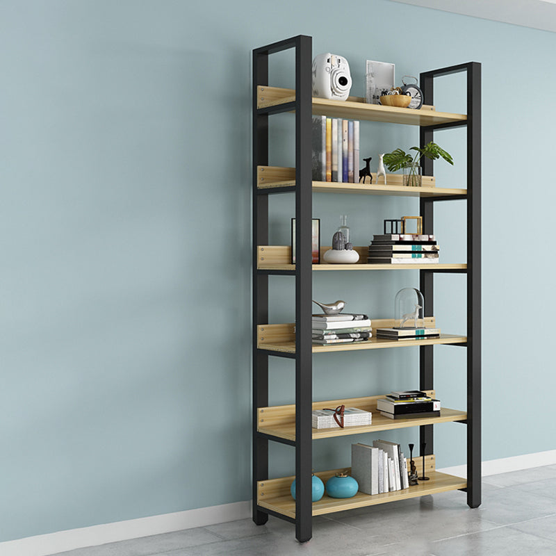 Modern Etagere Mental Bookcase Open Back Bookshelf for Balcony and Living Room 39.4"L x 11.8"W x 83.5"H Clearhalo 'Bookcases' 'furn' 'furn_bookcases' 'Furniture' 'Office Furniture' 5637592