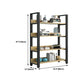 Modern Etagere Mental Bookcase Open Back Bookshelf for Balcony and Living Room Clearhalo 'Bookcases' 'furn' 'furn_bookcases' 'Furniture' 'Office Furniture' 5637599