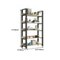 Modern Etagere Mental Bookcase Open Back Bookshelf for Balcony and Living Room Clearhalo 'Bookcases' 'furn' 'furn_bookcases' 'Furniture' 'Office Furniture' 5637602