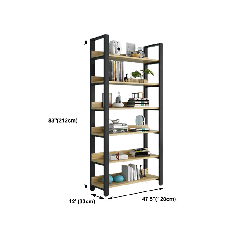 Modern Etagere Mental Bookcase Open Back Bookshelf for Balcony and Living Room Clearhalo 'Bookcases' 'furn' 'furn_bookcases' 'Furniture' 'Office Furniture' 5637608