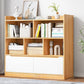 44,4 "H moderno libreria moderna legno geometrico finitura chiusa con cassetti con cassetti