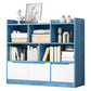 44,4 "H moderno libreria moderna legno geometrico finitura chiusa con cassetti con cassetti