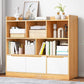 44,4 "H moderno libreria moderna legno geometrico finitura chiusa con cassetti con cassetti