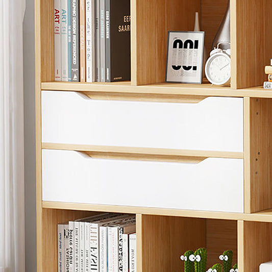 44.4 "H Moderna de estantería moderna Geométrica Matte Acabado Matte de la estantería con cajones