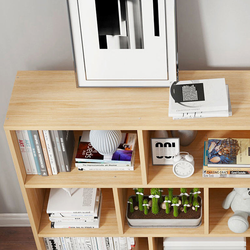 44,4 "H moderno libreria moderna legno geometrico finitura chiusa con cassetti con cassetti