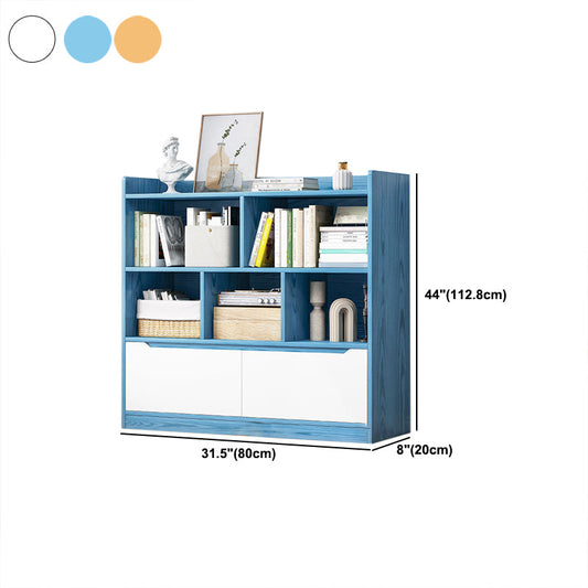 44.4 "H Moderna de estantería moderna Geométrica Matte Acabado Matte de la estantería con cajones