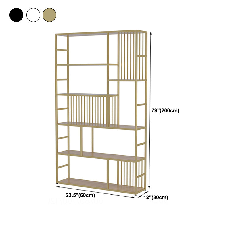 Bibliothèque ouverte en métal Scandinavian Bibliothèque avec étagères pour le bureau