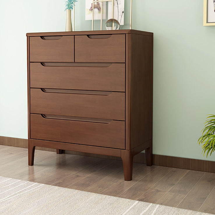 Rubberen houten opbergkast dressoir moderne opbergkast met laden