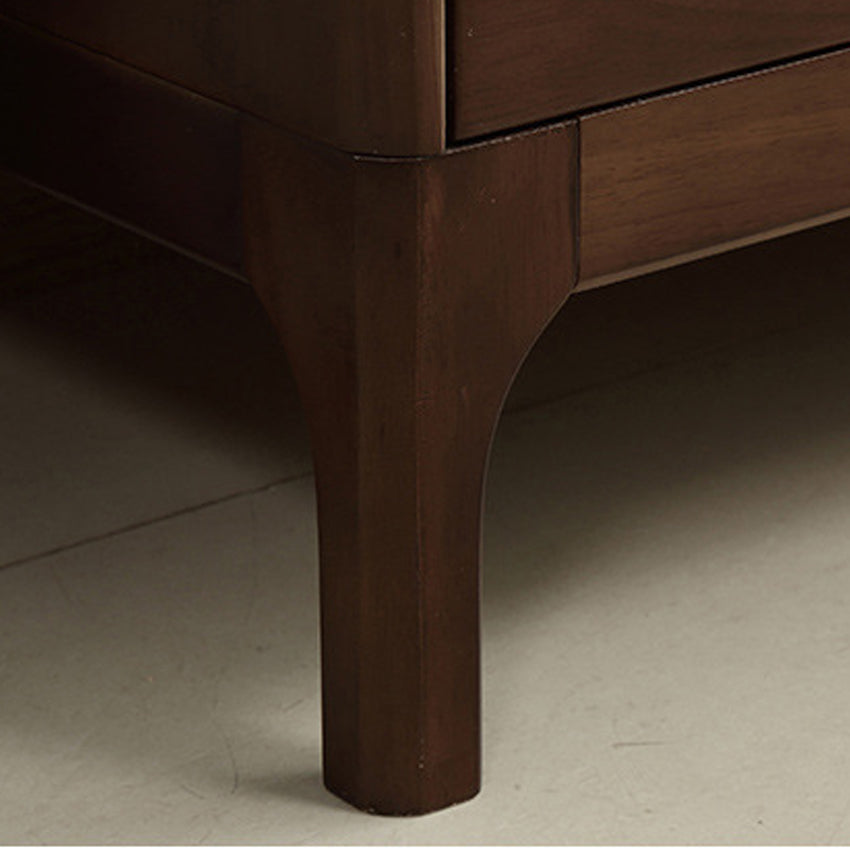 Rubberen houten opbergkast dressoir moderne opbergkast met laden