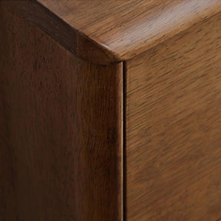 Rubberen houten opbergkast dressoir moderne opbergkast met laden