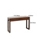 Divano console largo 12 pollici Tavolo da console in legno a 2 disegni in marrone scuro