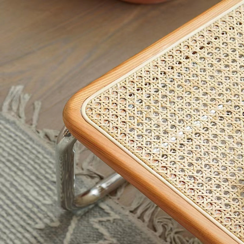 Tropical Wicker Bench Solid Color Bench with Legs for Bedroom Clearhalo 'Benches' 'Chairs & Seating' 'furn' 'furn_benches' 'Furniture' 'Living Room Furniture' 5637942