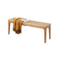 Modern Solid Wood Seating Bench 11.8" W Ottoman Bench with Legs Clearhalo 'Benches' 'Chairs & Seating' 'furn' 'furn_benches' 'Furniture' 'Living Room Furniture' 5637954