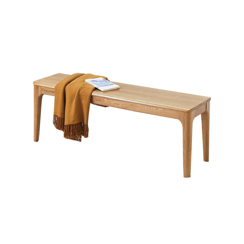 Modern Solid Wood Seating Bench 11.8" W Ottoman Bench with Legs Clearhalo 'Benches' 'Chairs & Seating' 'furn' 'furn_benches' 'Furniture' 'Living Room Furniture' 5637954
