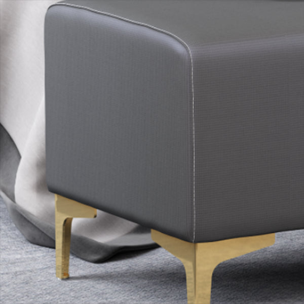 Panca patchwork glam imbottita in pelle finta panca per camera da letto