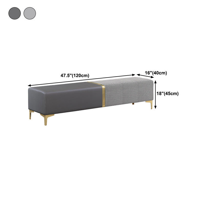 Panca patchwork glam imbottita in pelle finta panca per camera da letto