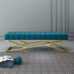 Modern Colorful Rectangle Bench Wool Seating Bench with Legs for Bedroom Blue Clearhalo 'Benches' 'Chairs & Seating' 'furn' 'furn_benches' 'Furniture' 'Living Room Furniture' 5637985