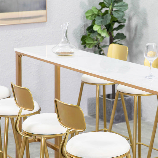 Bancone della barra di pietra del glam nordico rettangolo tavolo da barra per cucina