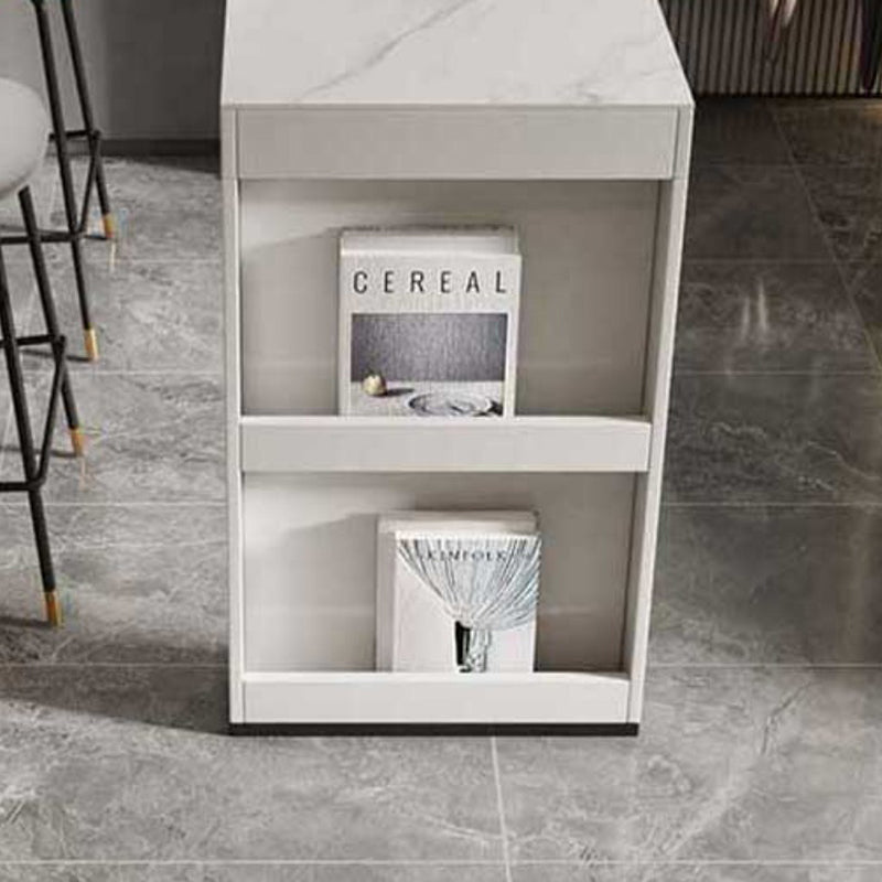 Contatrice moderna del rettangolo di barra di pietra sinterizzata Contatrice a barra con gambe metalliche