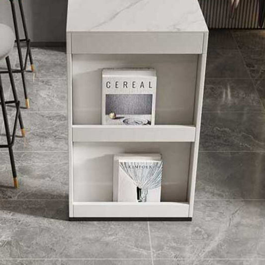 Contatrice moderna del rettangolo di barra di pietra sinterizzata Contatrice a barra con gambe metalliche