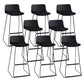 Indoor Footrest Dining Stool Plastic Industrial Low Back Counter-height Stool Black 8 Piece Set Clearhalo 'Bar Furniture' 'Bar Stools' 'bar_stools' 'furn' 'furn_bar_stools' 'Furniture' 'Kitchen & Dining Furniture' 5638400