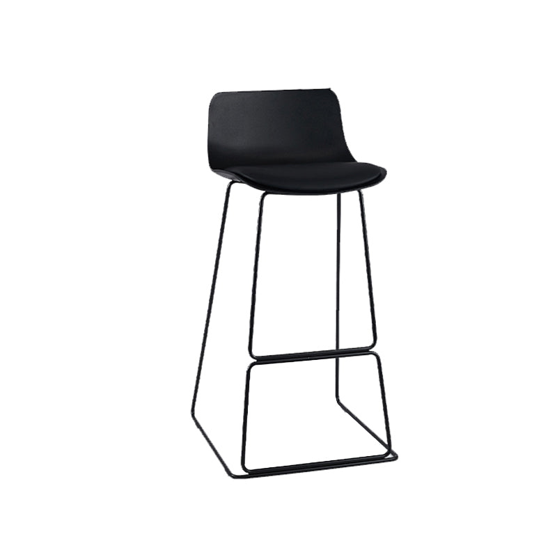 Indoor Footrest Dining Stool Plastic Industrial Low Back Counter-height Stool Clearhalo 'Bar Furniture' 'Bar Stools' 'bar_stools' 'furn' 'furn_bar_stools' 'Furniture' 'Kitchen & Dining Furniture' 5638402