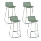 Indoor Footrest Dining Stool Plastic Industrial Low Back Counter-height Stool Fruit Green 4 Piece Set Clearhalo 'Bar Furniture' 'Bar Stools' 'bar_stools' 'furn' 'furn_bar_stools' 'Furniture' 'Kitchen & Dining Furniture' 5638403