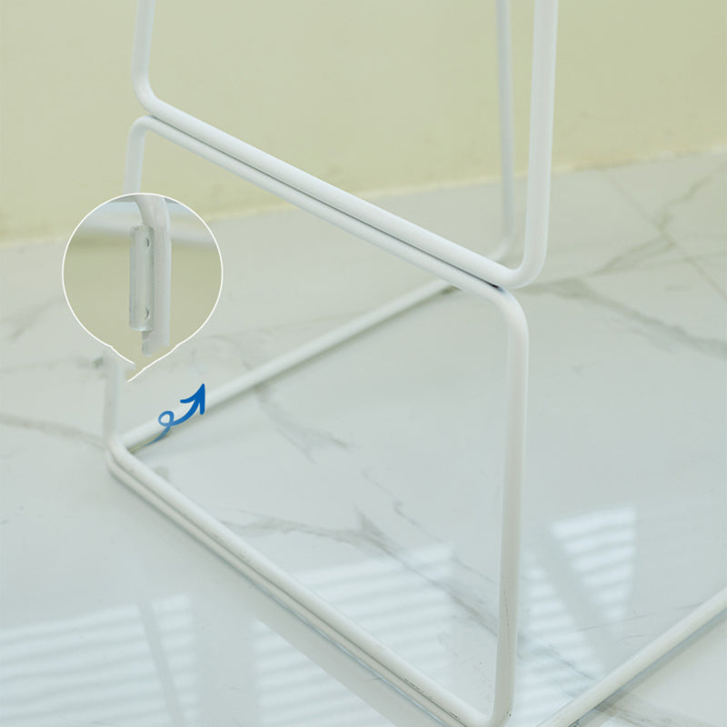 Indoor Footrest Dining Stool Plastic Industrial Low Back Counter-height Stool Clearhalo 'Bar Furniture' 'Bar Stools' 'bar_stools' 'furn' 'furn_bar_stools' 'Furniture' 'Kitchen & Dining Furniture' 5638408