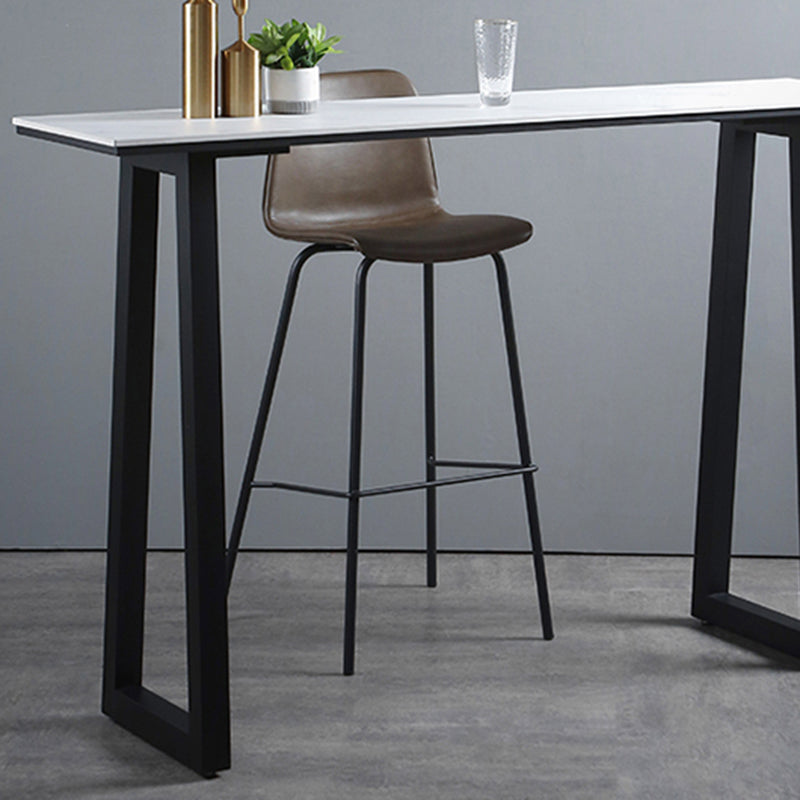 Living Room Leather Counter Chair Bucket Industrial Footrest Counter Bar Stool Clearhalo 'Bar Furniture' 'Bar Stools' 'bar_stools' 'furn' 'furn_bar_stools' 'Furniture' 'Kitchen & Dining Furniture' 5638815