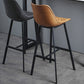 Living Room Leather Counter Chair Bucket Industrial Footrest Counter Bar Stool Clearhalo 'Bar Furniture' 'Bar Stools' 'bar_stools' 'furn' 'furn_bar_stools' 'Furniture' 'Kitchen & Dining Furniture' 5638818