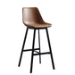 Living Room Leather Counter Chair Bucket Industrial Footrest Counter Bar Stool Clearhalo 'Bar Furniture' 'Bar Stools' 'bar_stools' 'furn' 'furn_bar_stools' 'Furniture' 'Kitchen & Dining Furniture' 5638823