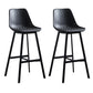 Living Room Leather Counter Chair Bucket Industrial Footrest Counter Bar Stool Grey 2 Piece Set Clearhalo 'Bar Furniture' 'Bar Stools' 'bar_stools' 'furn' 'furn_bar_stools' 'Furniture' 'Kitchen & Dining Furniture' 5638834