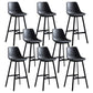 Living Room Leather Counter Chair Bucket Industrial Footrest Counter Bar Stool Grey 8 Piece Set Clearhalo 'Bar Furniture' 'Bar Stools' 'bar_stools' 'furn' 'furn_bar_stools' 'Furniture' 'Kitchen & Dining Furniture' 5638840