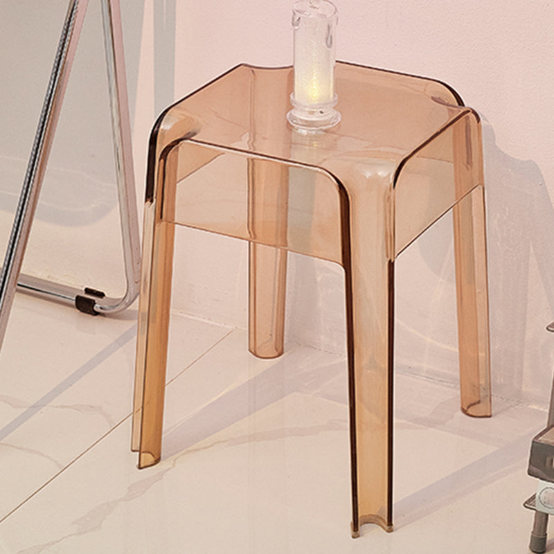 Moderna silla de mostrador cuadrado plástico Taburada de contador interior sin respaldo de plástico