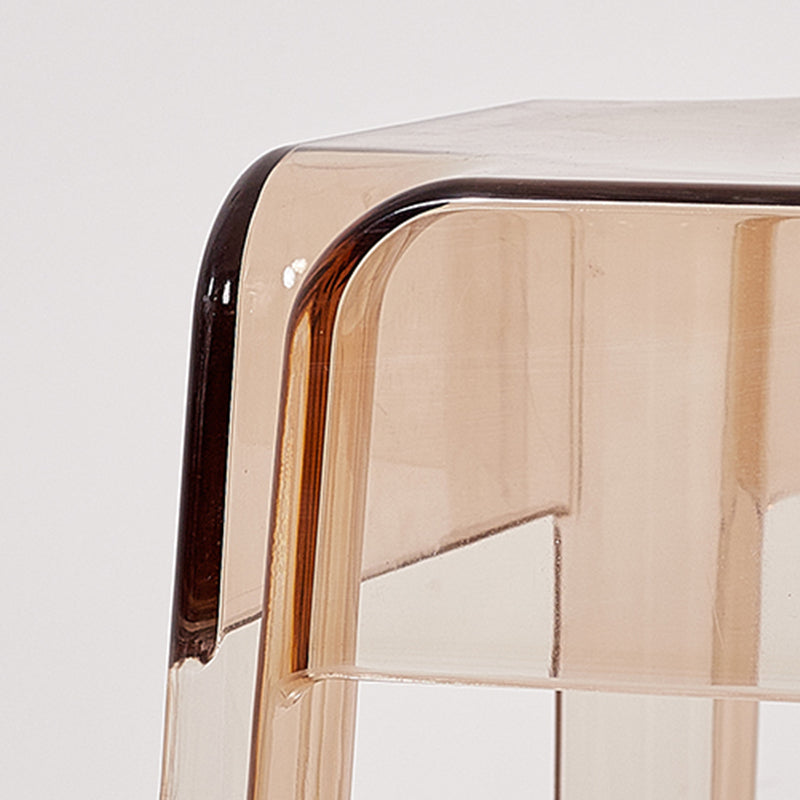 Moderna silla de mostrador cuadrado plástico Taburada de contador interior sin respaldo de plástico