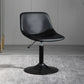 Contemporary Metal Barstool Faux Leather Footrest Stool Adjustable in Matte Finish Black 1 Piece Short Stool(22"H) Clearhalo 'Bar Furniture' 'Bar Stools' 'bar_stools' 'furn' 'furn_bar_stools' 'Furniture' 'Kitchen & Dining Furniture' 5638885
